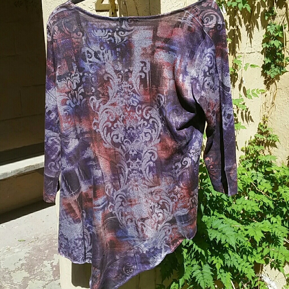 ♋Energe World Wear Embellished Knit Tunic - Picture 2 of 5